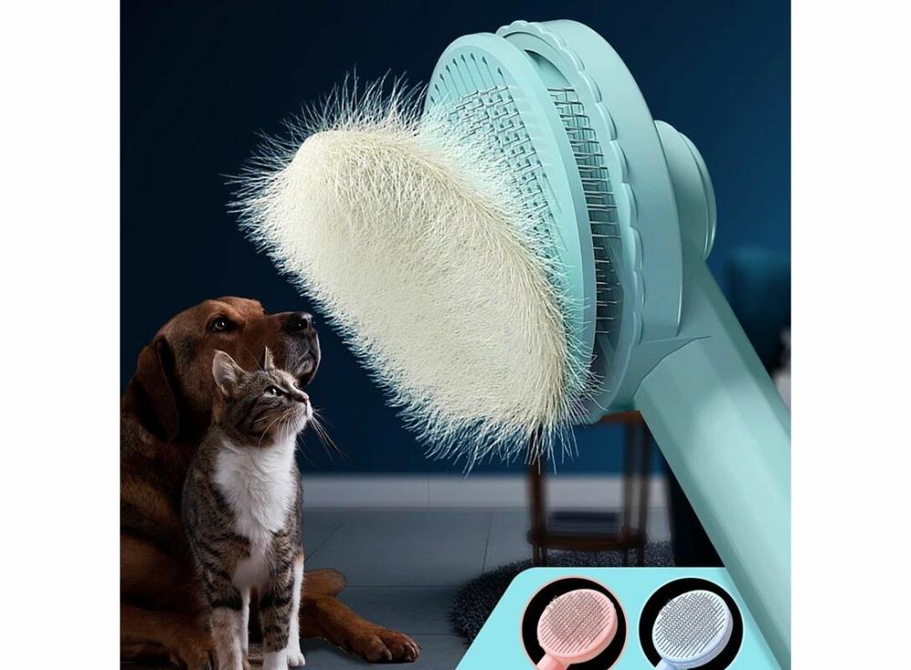 Animal Tools |   Cat Brush For Shedding, Dog Self Cleaning Slicker Grooming Brushes For Dogs Cats Pet Brush Tool Gently Removes Loose Undercoat Pets Hair Slicker Brush For Pet Massage Animal Tools 1pcs