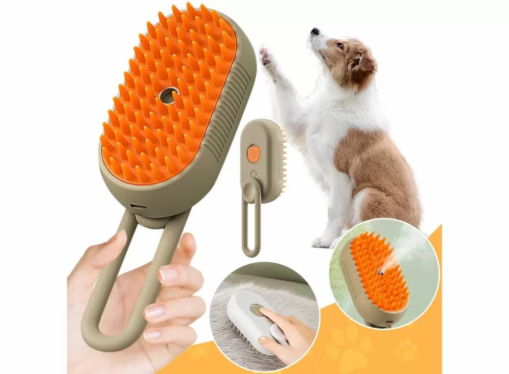 Animal Tools |   Steamy Cat Brush 3 In 1 Electric Anti-Splashing For Massage Pet Grooming Comb Hair Removal Combs Animal Tools Animal Tools