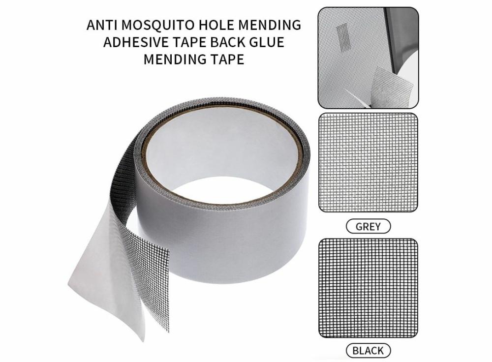 Anti-Mosquito Tool |   Screen Repair Tape Window Door Waterproof Patch Self-Adhesive Super Fix Anti-Insect Door Mosquito Net Anti-Mosquito Tool 10x10mm 10Pcs