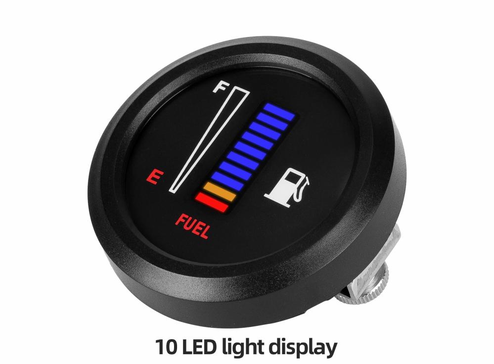 Auto Replacement Parts |   2" 52Mm 12V Fuel Level Gauge Car Motorcycle Meter Gauge Electronic Led Auto Replacement Parts Auto Replacement Parts