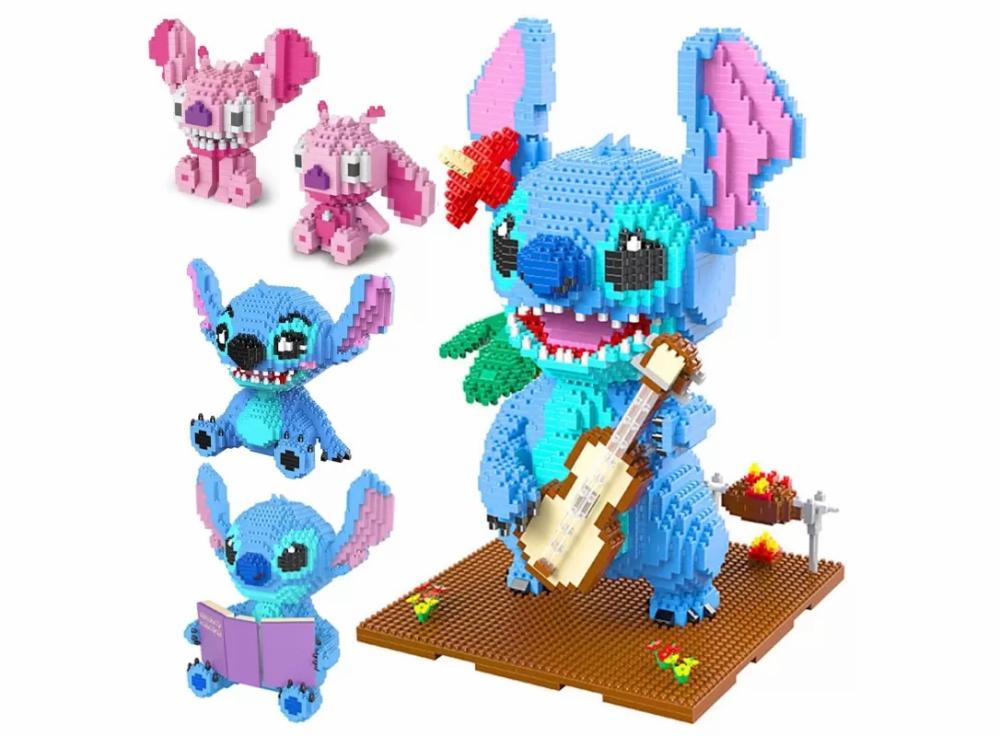 Building Toys |   Lilo & Stitch Stitch Building Blocks Cartoon Animal Image Reading Style Building Toys Building Toys