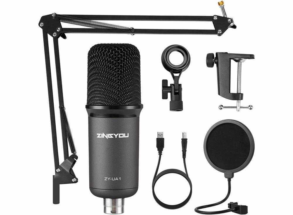 Cameras & Photo |   Zingyou Usb Microphone Bundle Zy-Ua1 Pc Laptop Recording Condenser Mic Kit For Podcasting Gaming Streaming Youtube Cameras & Photo Cameras & Photo