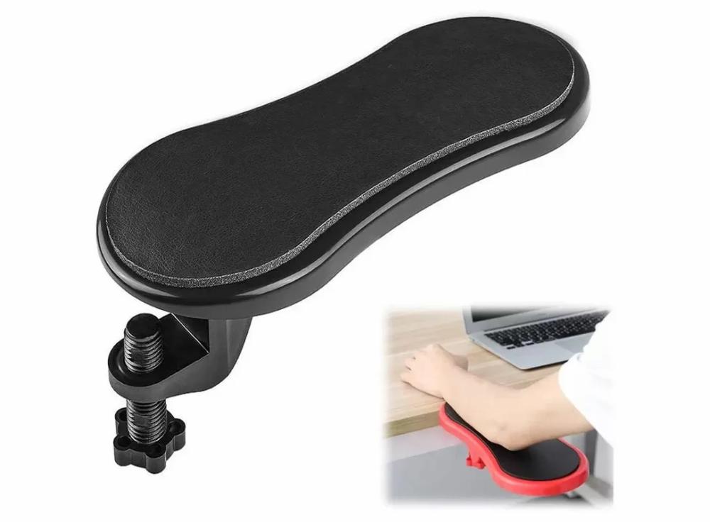 Computers |   Computer Arm Rest For Desk, Adjustable Arm Rest Support For Computer Desk Ergonomic Arm Rest Extender Rotating Mouse Pad Holder For Table Computers Black