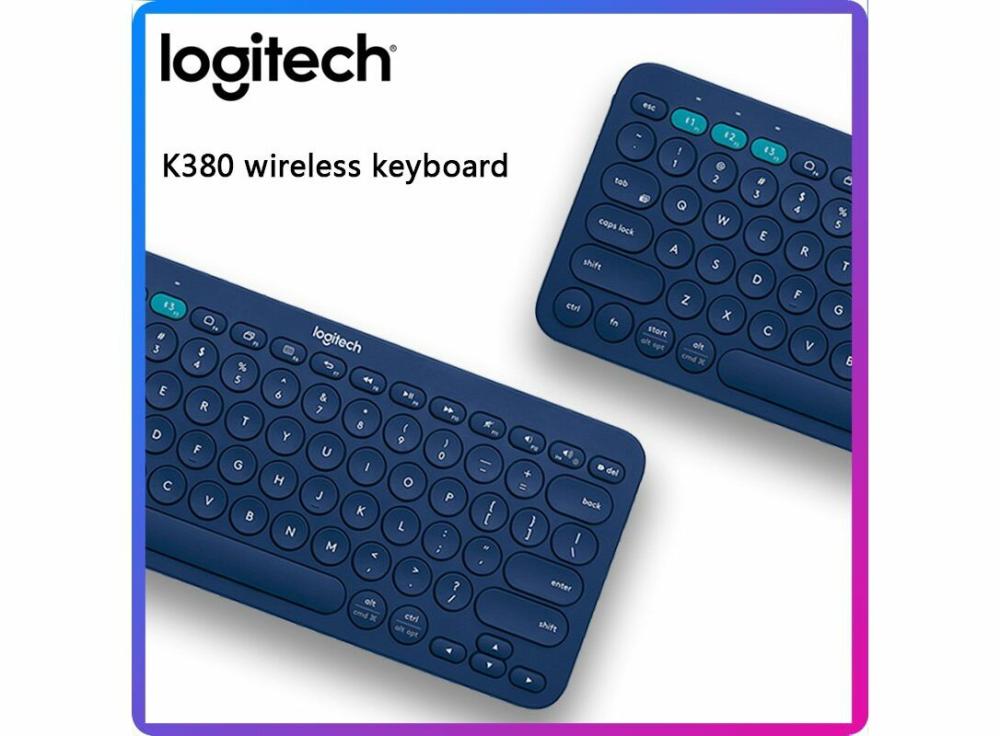 Computers |   K380 Wireless Bluetooth Portable Keyboard For Apple Phone Ipad Computer Mac Computers Black