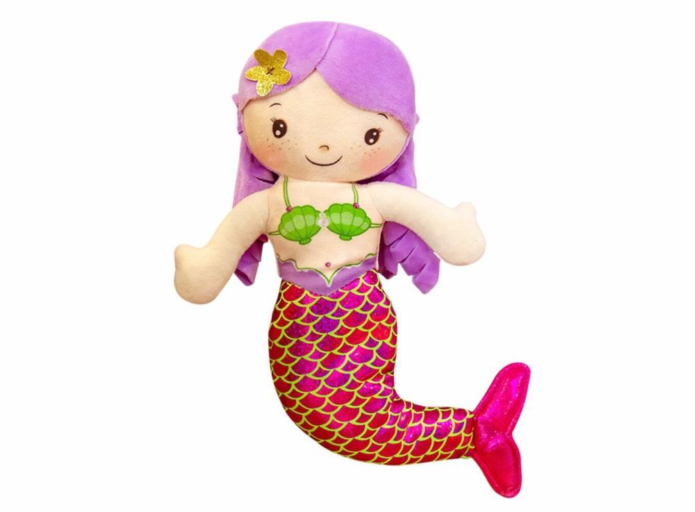 Dolls & Accessories |   Plush Toy Cartoon Mermaid Humanoid Doll Doll Pillow Child Comfortable Stuffed Plush Toy Dolls & Accessories Blue