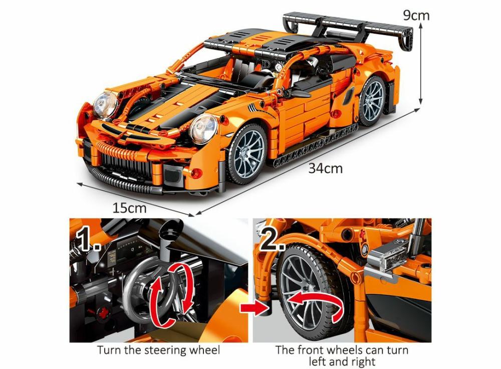 Electric Cars |   1:14 City Technic Moc Supercar Sports Car Racing Vehicle Electric Cars Electric Cars