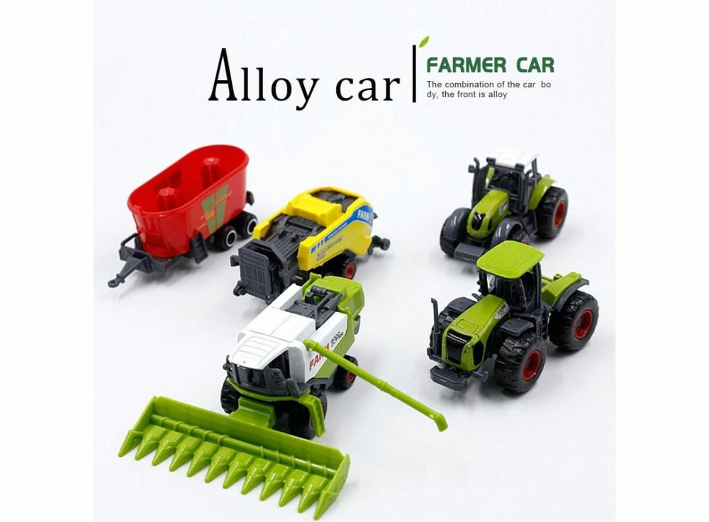 Electric Cars |   Car Alloy Engineering Car Tractor Toy Model Farm Vehicle Belt Boy Toy Car Electric Cars Electric Cars