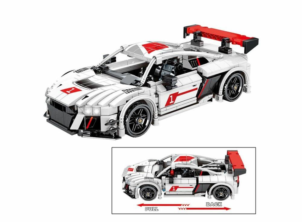 Electric Cars |   City Technic Moc Pull Back Mechanical Classic Cars Racing Vehicle Model Electric Cars Electric Cars