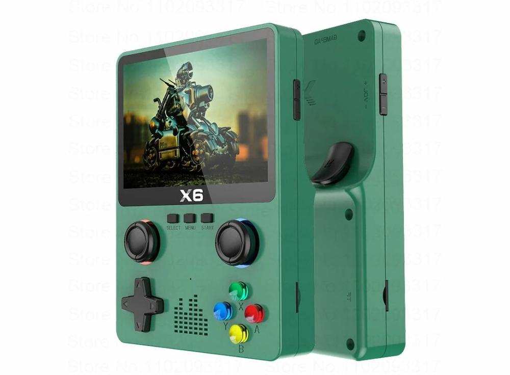 Games |   2023 X6 Portable Retro Game Console 4K 10000+ Games Box 3.5Inch Mini Handheld Video Gaming Devices Player For Adults Kids Gifts Games Black