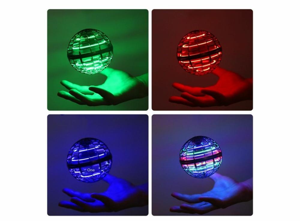 Games |   Flynova Helicopter Pro Flying Ball Mini  Ufo Spinner Rgb Lights Aircraft Hand Induction Operated Games Blue