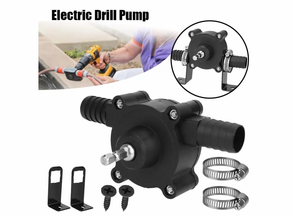 Garden |   Portable Home Garden Outdoor Tool Electric Drill Pump Diesel Oil Fluid Water Pump Mini Hand Self-Priming Liquid Transfer Pumps Garden Garden