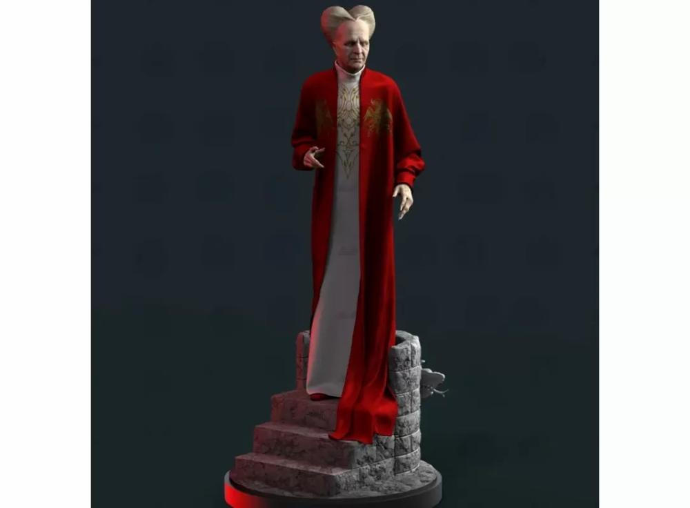 Home Accessories |   Resin Figure Count Dracula 1/24 Scale 11Mm Vertical Height Model Kit Unassembled Unpainted Diorama Statuette Figurines Diy Toys Home & Office Home Accessories