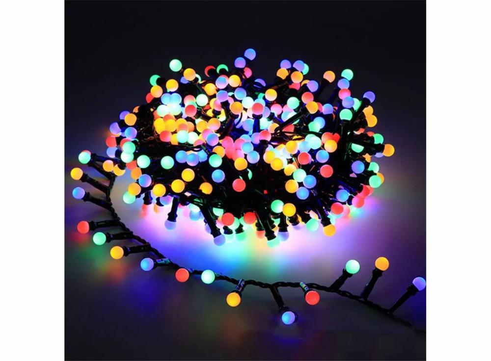 Home Accessories |   Round Ball Christmas String Lights Firecrackers Fairy Lights Garland For Bedroom Xmas Wedding Party Garden Decoration Home & Kitchen Home & Kitchen