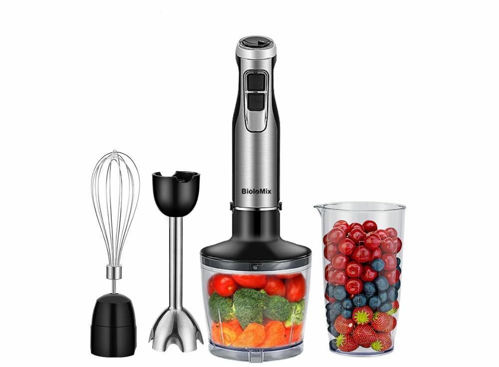 Home Appliances |   Hand Stick Blender Mixer Includes Chopper 4 In 1 High Power 1200W Immersion Home & Office Home Appliances