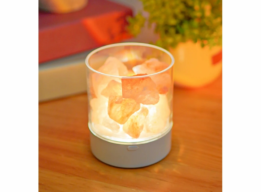 Home Appliances |   Healthy Himalayan Salt Lamp, Natural Crystal Salt Rock Lamp For Warm,Peaceful And Romantic Night Light, Modern Healthy Home & Office Home Appliances