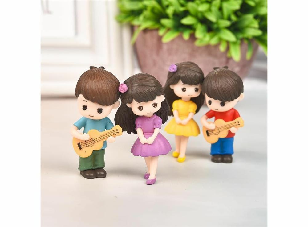 Home Slippers |   1 Pair Cute Lovers Couple Figurines Miniature Craft Home & Office Home Slippers