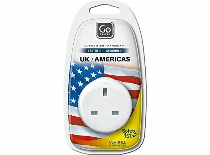 Household Batteries, Chargers & Accessories |   3 Pin Uk To Usa America Earthed Plug Socket Power Adaptor Convertor Electronics Household Batteries, Chargers & Accessories