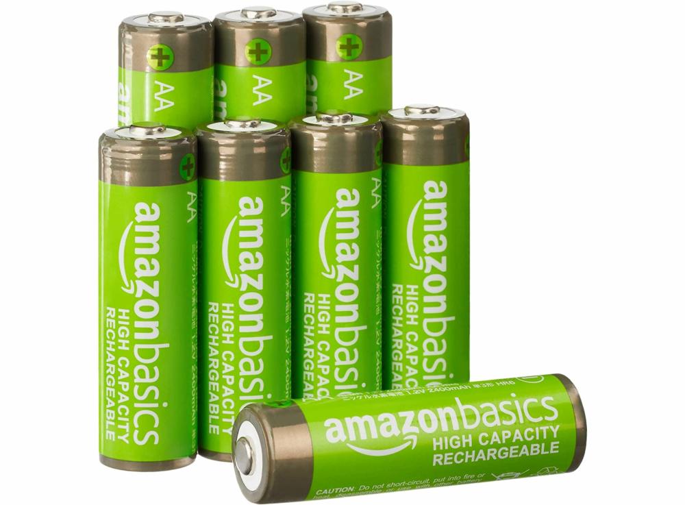 Household Batteries, Chargers & Accessories |   Amazon Basics Aa High-Capacity Rechargeable Batteries, Pre-Charged – 8 Pack Electronics Household Batteries, Chargers & Accessories