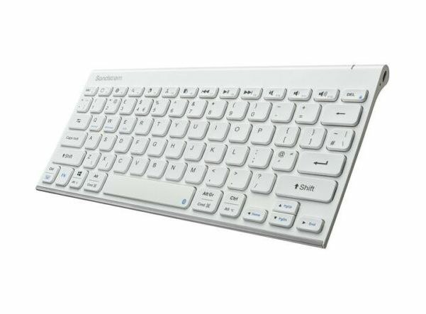 Household Batteries, Chargers & Accessories |   Skbwhbt19 Wireless Mini Keyboard – White Electronics Household Batteries, Chargers & Accessories