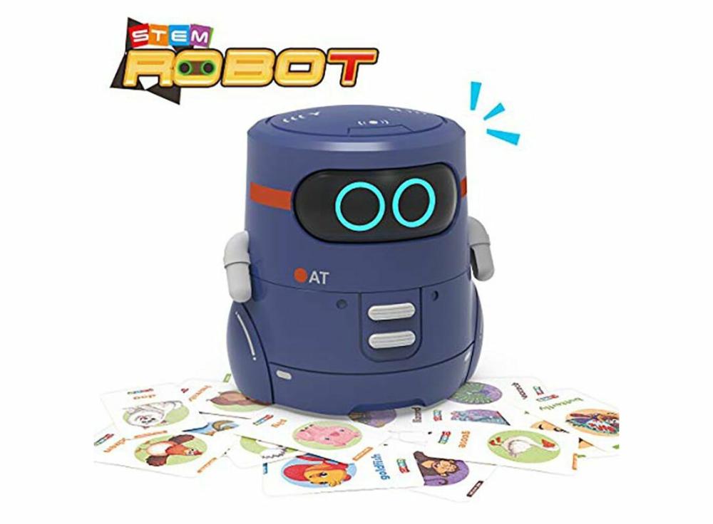 Household Batteries, Chargers & Accessories |   Smart Rc Robot Toy For Kids Touch Functional Robot Present With Interactive Functions Electronics Blue