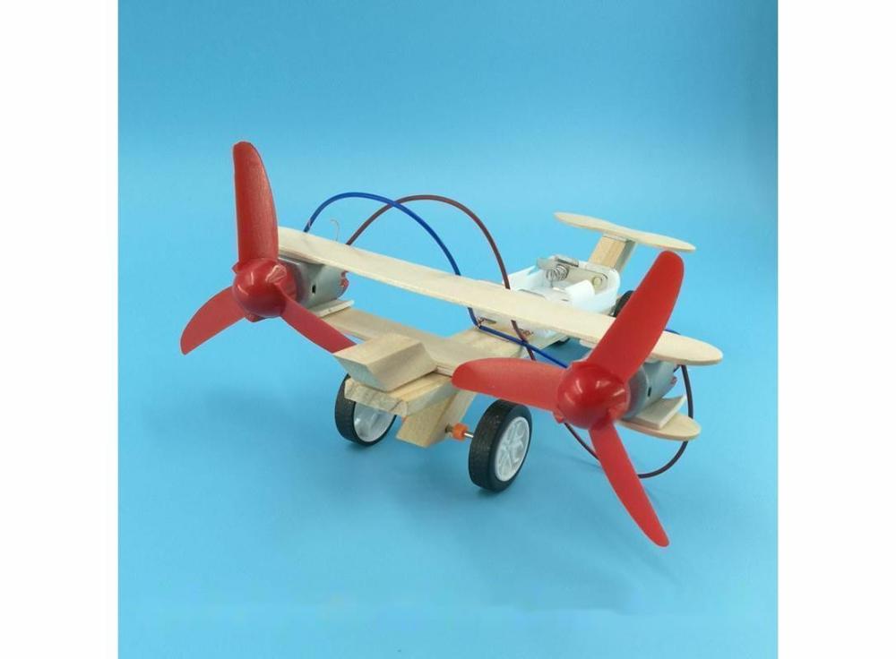 Kids’ Electronics |   Hand Made Diy Toys Wood Electric Taxi Aircraft Stem Toys Science Experiment Kids' Electronics Kids' Electronics