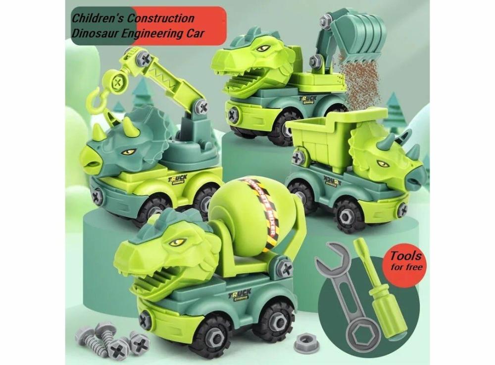 Learning & Education |   Children’s Construction Toy Dinosaur Project Automobile Excavator Dump Truck Learning & Education Learning & Education