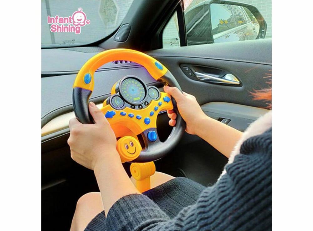 Learning & Education |   Shining Eletric Simulation, Steering Wheel Toy With Light Sound Kids Early Educational Toys Learning & Education Learning & Education