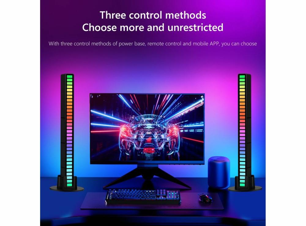 Lighting |   Rgb Voice Control Synchronous Rhythm Light Internet Popular Colorful Music Ambient Light Home & Office Lighting