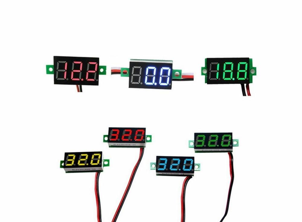 Measurement & Analysis Instruments |   1 Pcs Digital Voltmeter Led Display Mini 2/3 Wires Voltage Meter Ammeter High Accuracy Home & Office 1