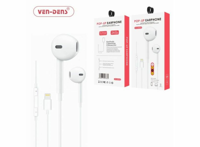 Mobile Accessories |   Pop-Up Earphone For Apple Iphone Ipad High Sound Quality Vdear002 White Electronics Mobile Accessories