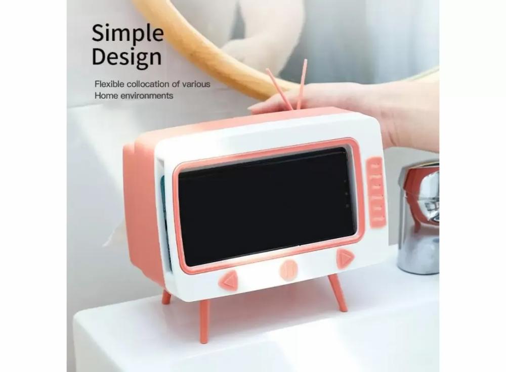 Mobile Accessories |   Tv Mobile Phone Stand With Tissue Box Home Simple Cute Cellphone Holder Multifunction Desktop Decoration Electronics Mobile Accessories