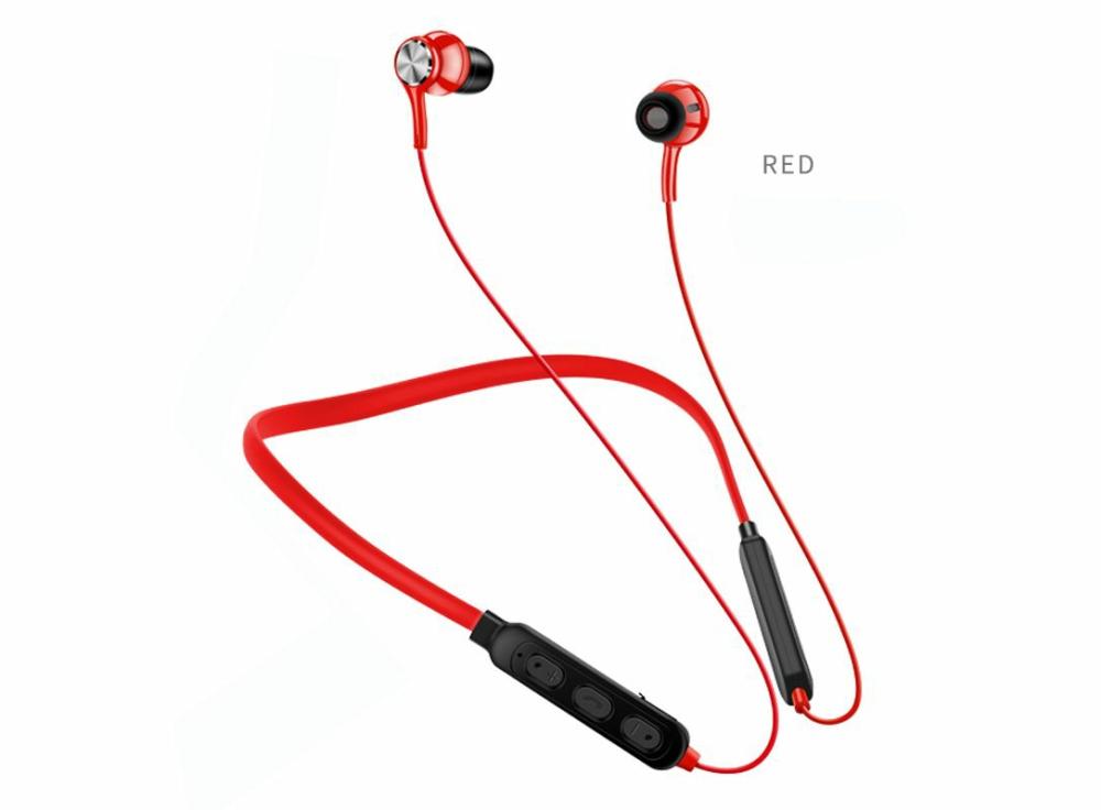 Mp3 Players |   Wireless Bluetooth Headphones Sport Headphones Neckband Magnetic Headset Handfree Earbuds With Mic  Air Buds Red Electronics Beige