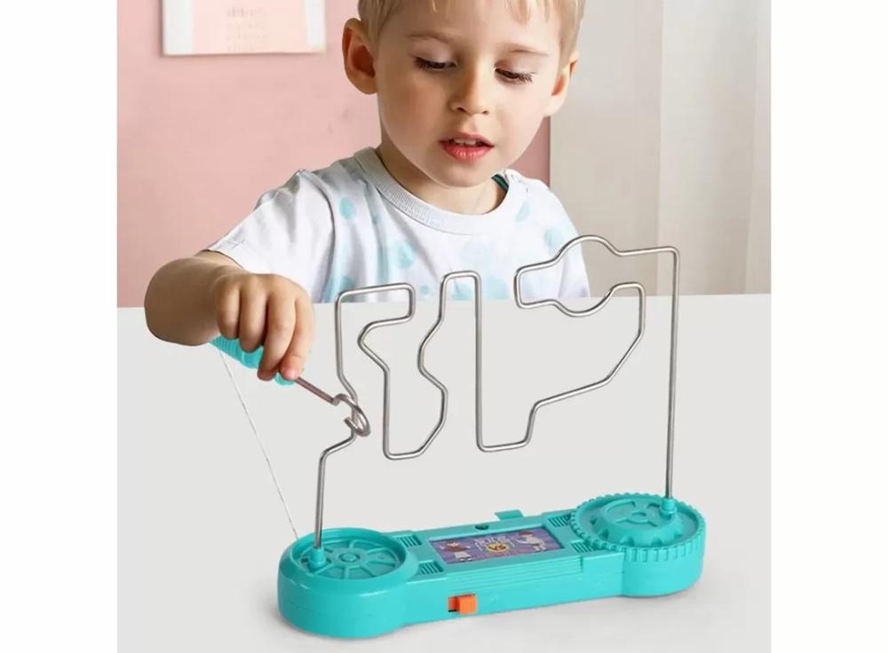 Puzzles |   Kids Collision Electric Shock Toy Education Electric Touch Maze Game Puzzles Green