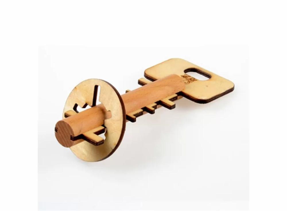 Puzzles |   Wooden Toy Unlock Puzzle Key Classical Funny Kong Ming Lock Toys Educational Puzzles Puzzles