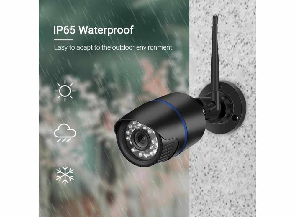 Security & Protection |   Waterproof Outdoor Onvif Wired Wireless Ip Camera Night Vision  Audio Record Email Alert Home & Office Security & Protection