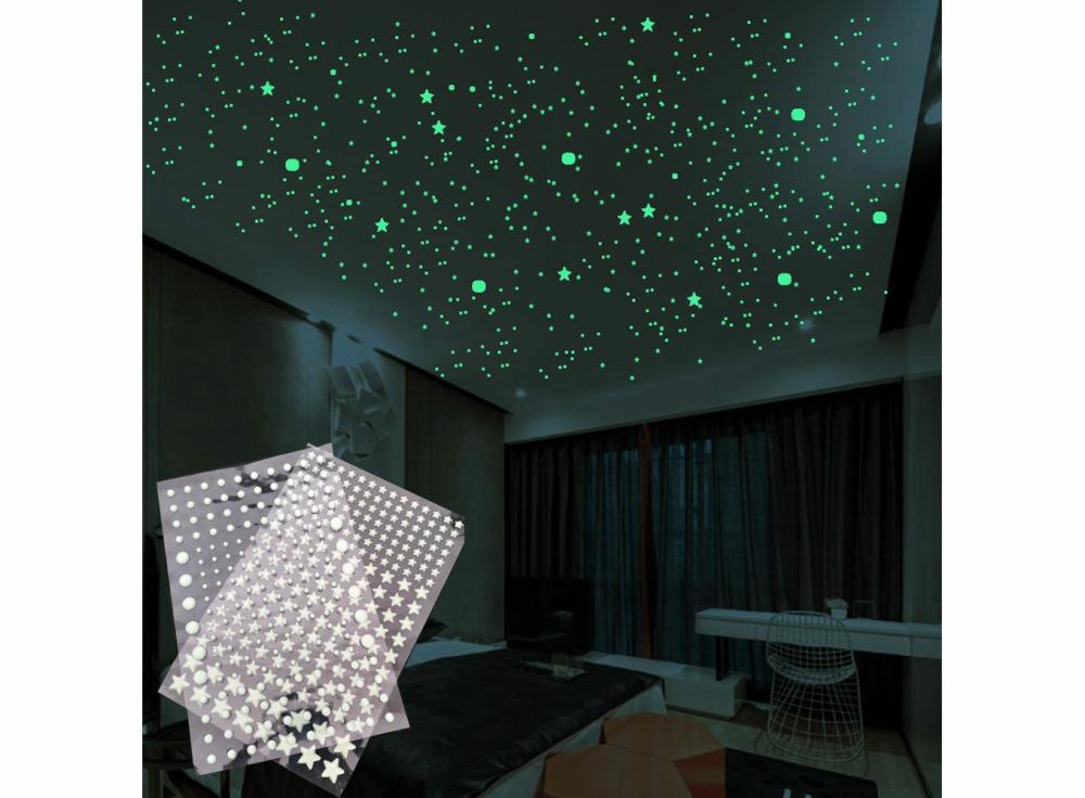 Stickers |   202 Pcs/Set 3D Bubble Luminous Stars Dots Wall Sticker Kids Room Bedroom Home Decoration Home & Office Stickers