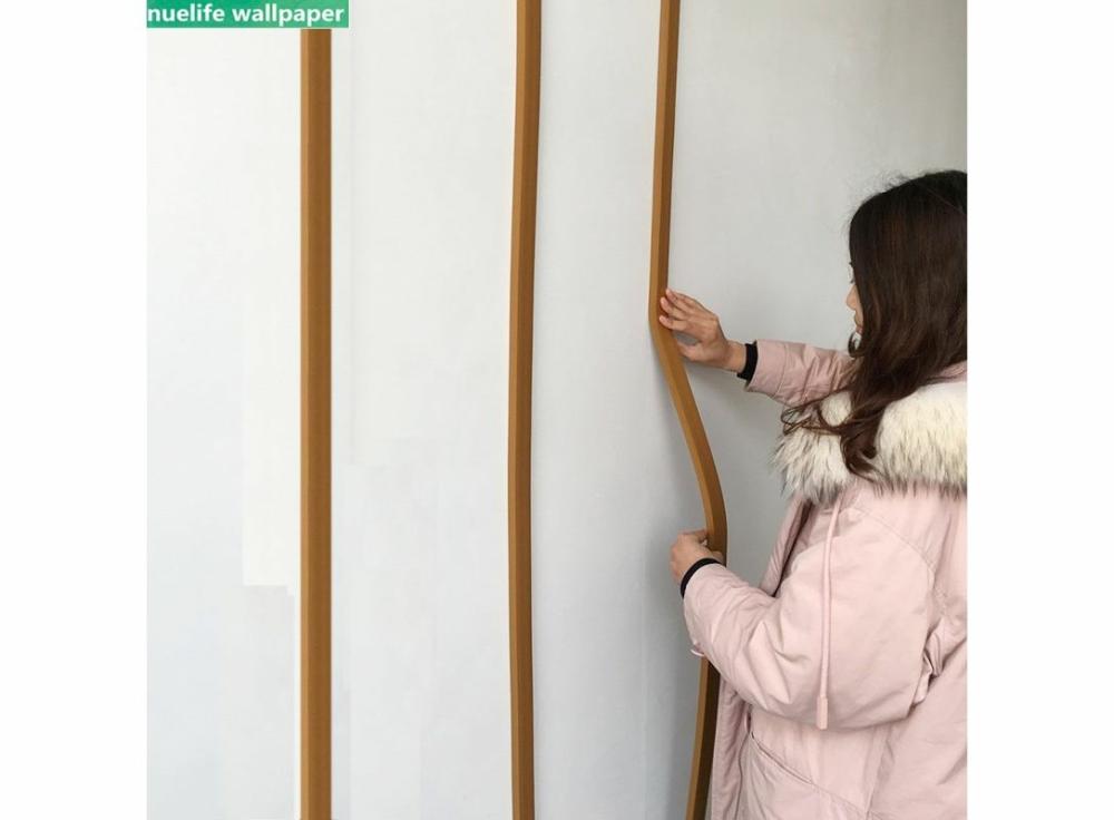 Stickers |   Self-Adhesive Wood Line Strip Picture Frame Partition Edge Strip Wall Line Top Corner Line Kids Room Home & Office Stickers