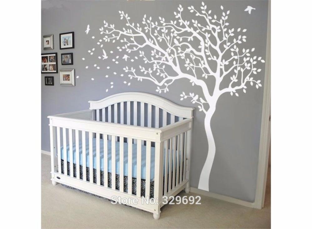 Stickers |   White Tree Wall Decal Sticker Wall Decals Nursery Tree Wall Stickers For Kids Rooms Home & Office 612