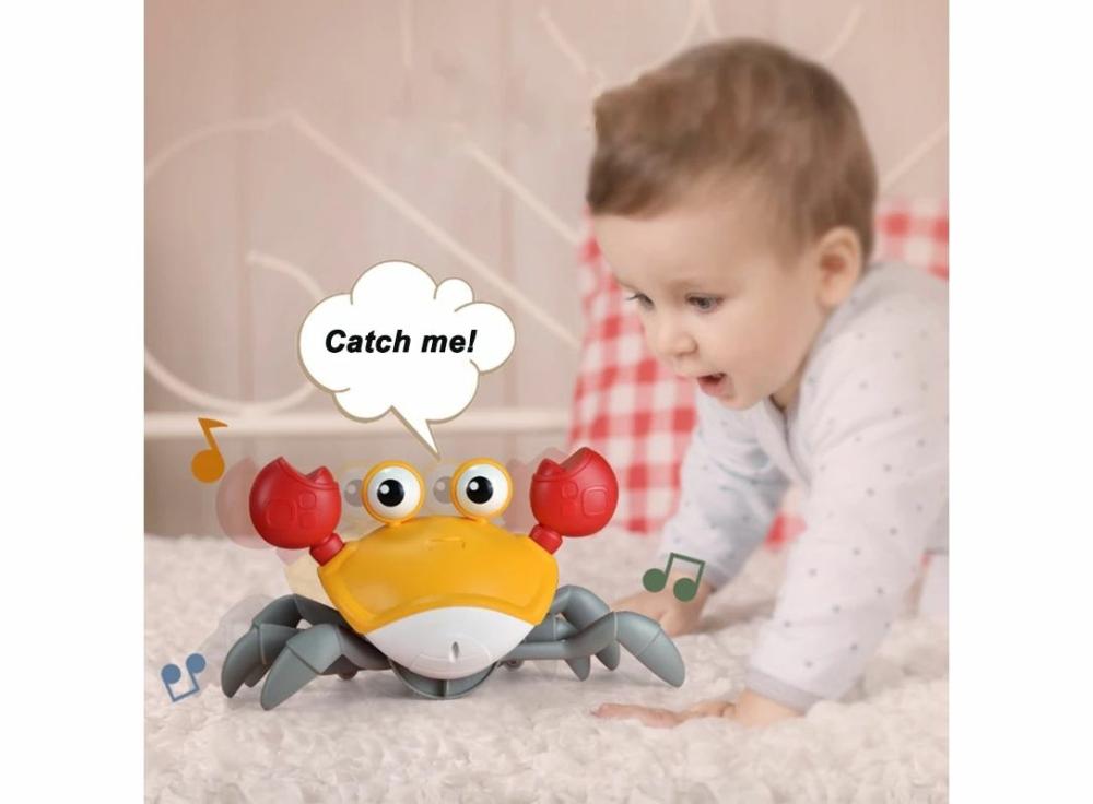 Toys For Boys |   Induction Escape Crab Rechargeable Musical Electric Pet Children Electronic Interactive Toys For Kids Kids' Electronics Induction Blue