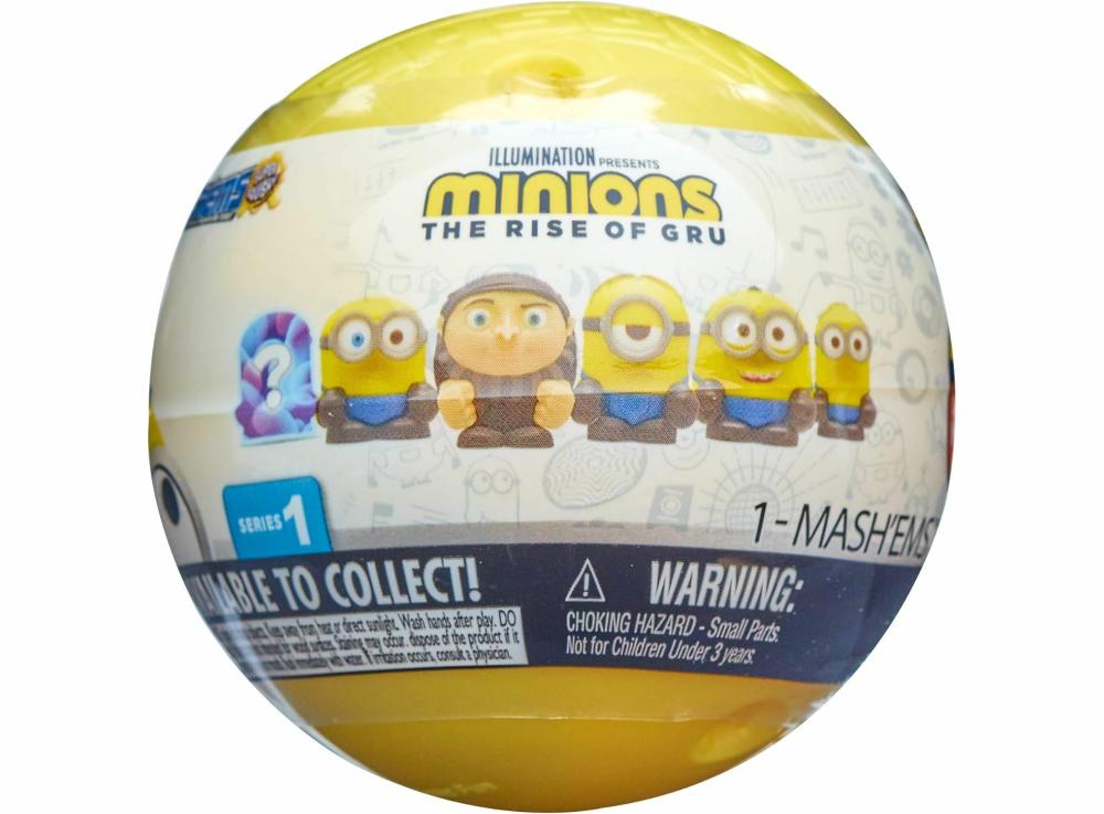 Toys For Boys |   Mash’Ems Minions Rise Of Gru Surprise Squishy Characters 53546 For Age 3+Yrs Action Figures & Statues Action Figures & Statues