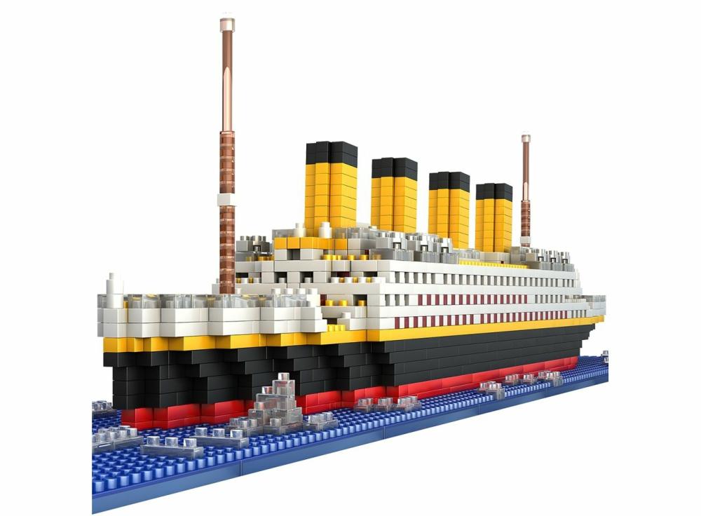 Building Toys |   1860Pcs Mini Bricks Model Titanic Cruise Ship Model Boat Diy Diamond Building Blocks Bricks Kit Children Building Toys Building Toys